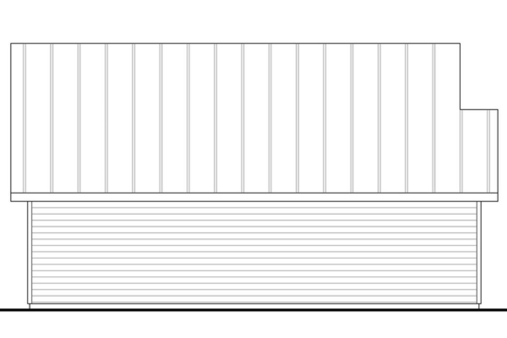 Left Elevation for House Plan #342001