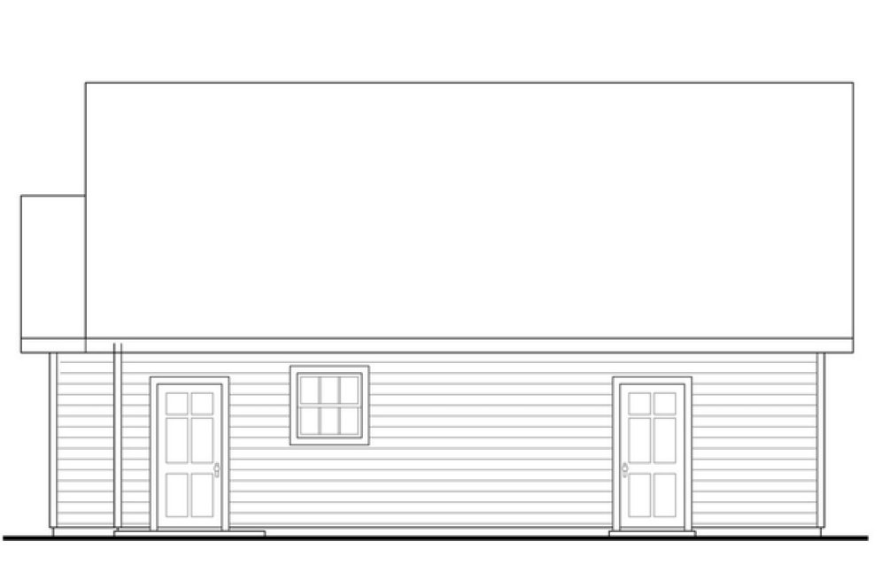 Right Elevation for House Plan #342001
