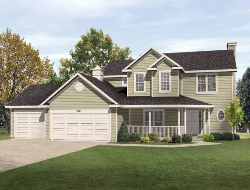 Full Rendering for House Plan #411342