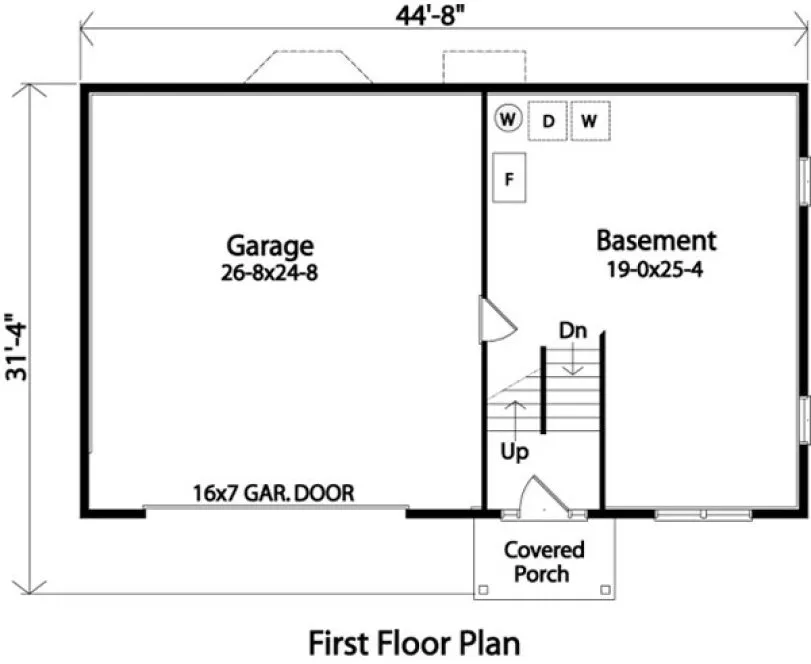 Basement Plan for House Plan #414342