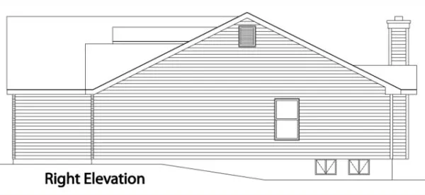 Right Elevation for House Plan #418052