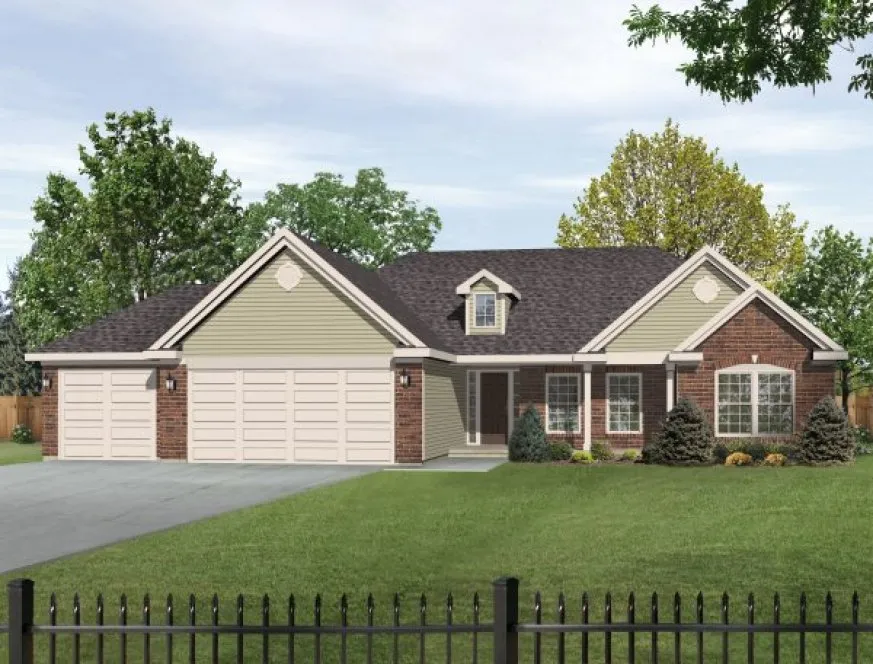 Full Rendering for House Plan #410152