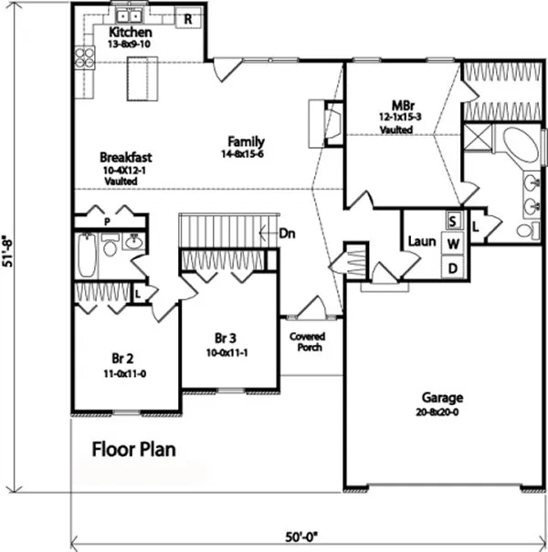 Main Floor Plan for House Plan #413152