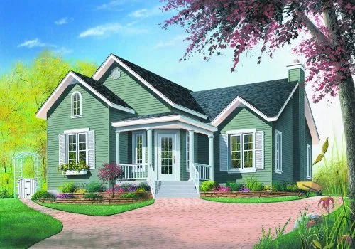 Full Rendering for House Plan #143312