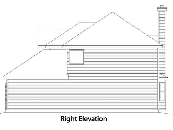 Right Elevation for House Plan #415152