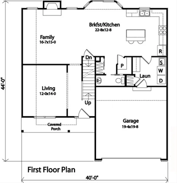 Main Floor Plan for House Plan #415152