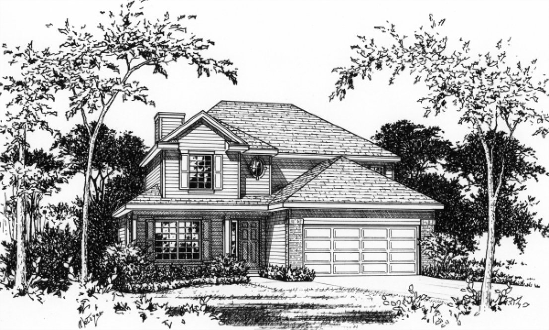 Full Rendering for House Plan #415152