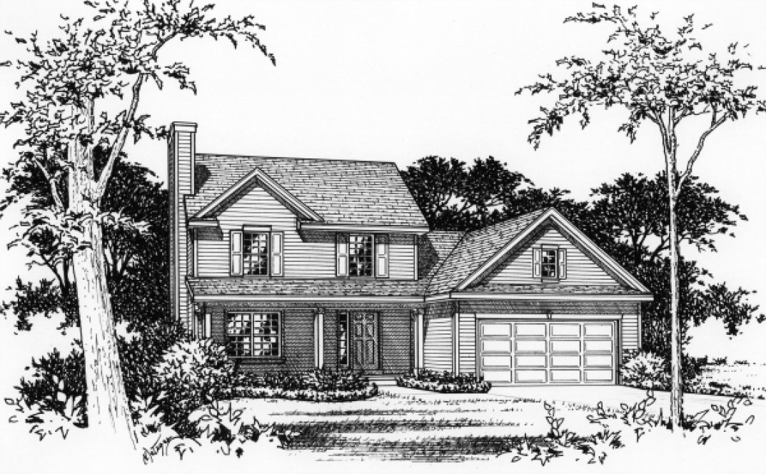 Full Rendering for House Plan #416152