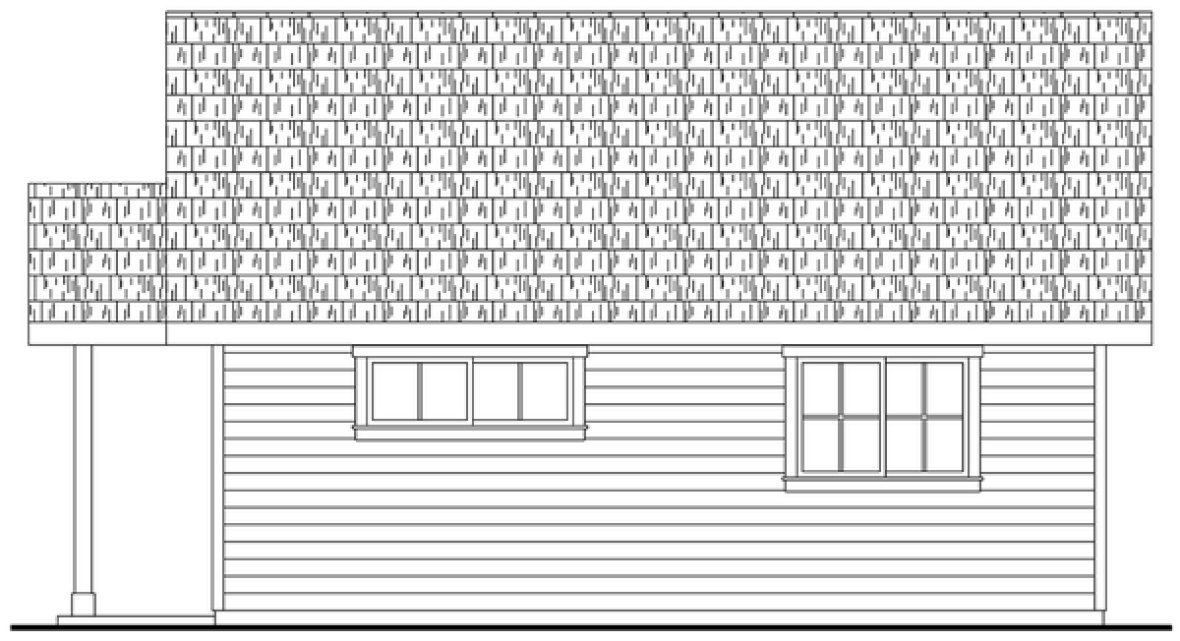 Right Elevation for House Plan #349160