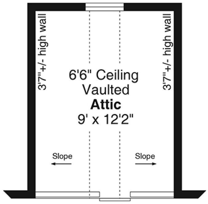 Attic Plan for House Plan #349160