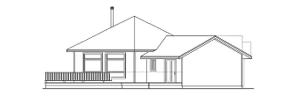 Right Elevation for House Plan #346241