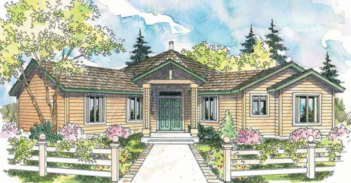 Full Rendering for House Plan #346241