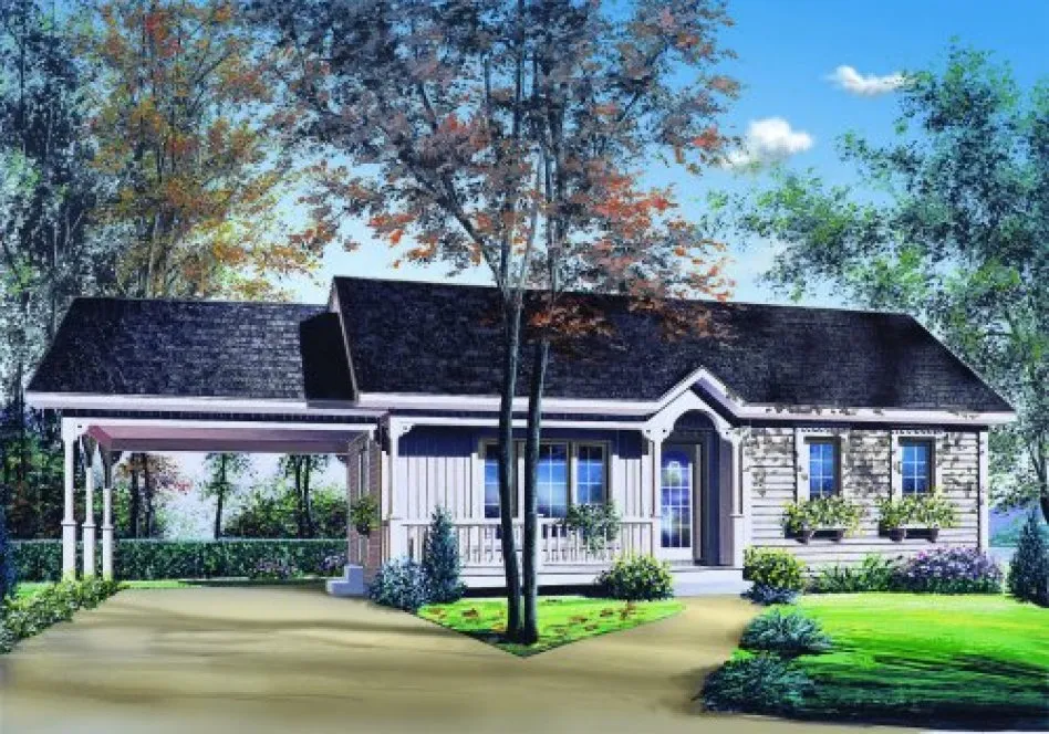 Full Rendering for House Plan #148312