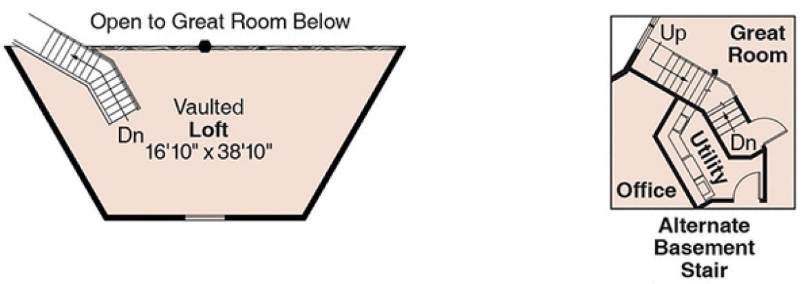 Attic Plan for House Plan #343541