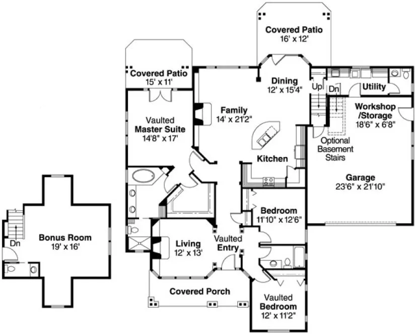 Plan for House Plan #340741