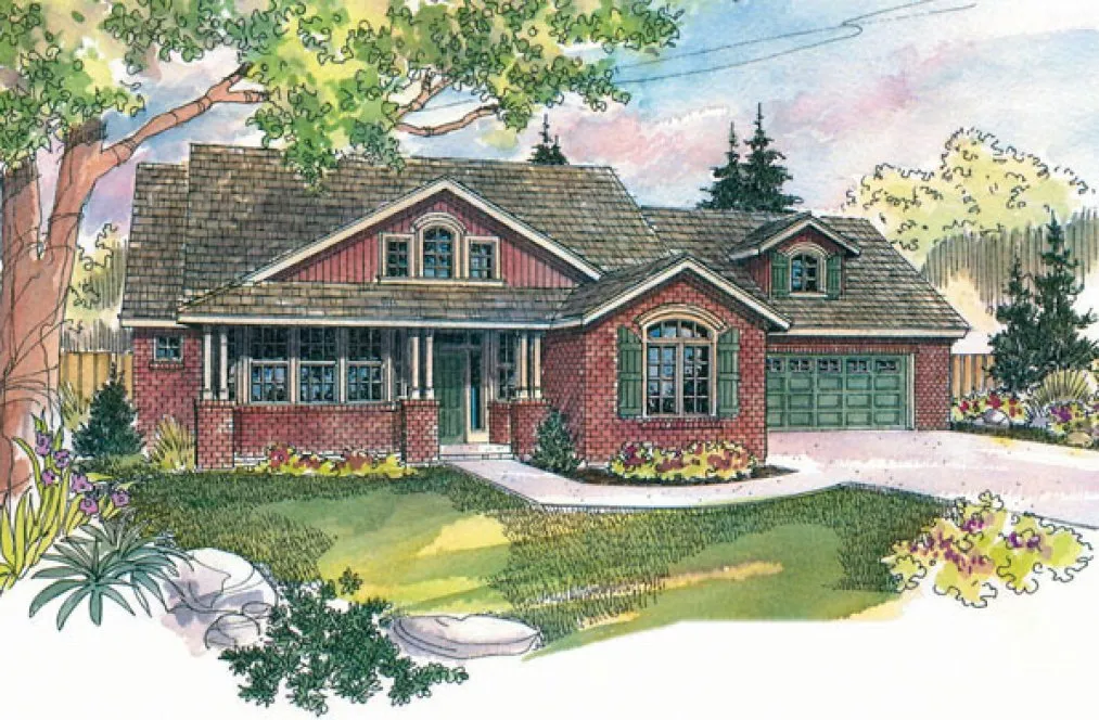 Full Rendering for House Plan #340741