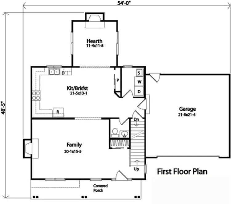 Main Floor Plan for House Plan #410252