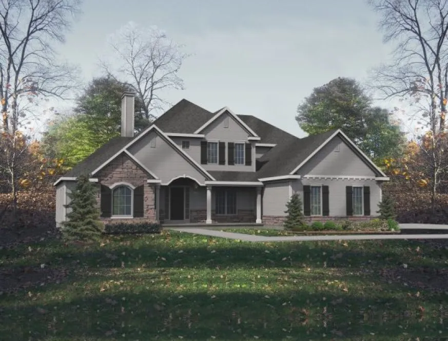Full Rendering for House Plan #412252