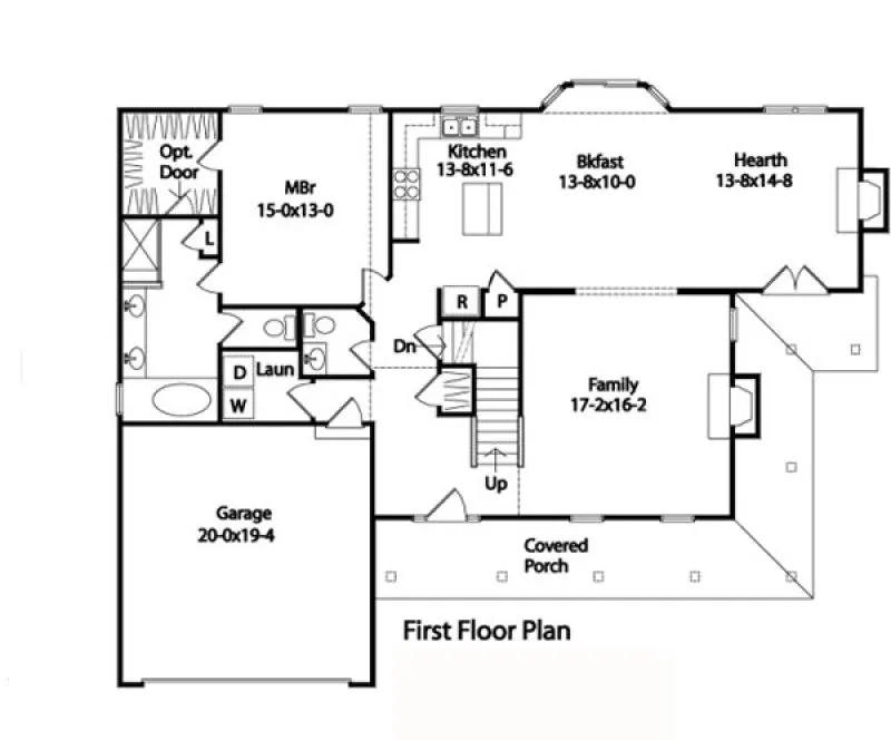 Main Floor Plan for House Plan #414252