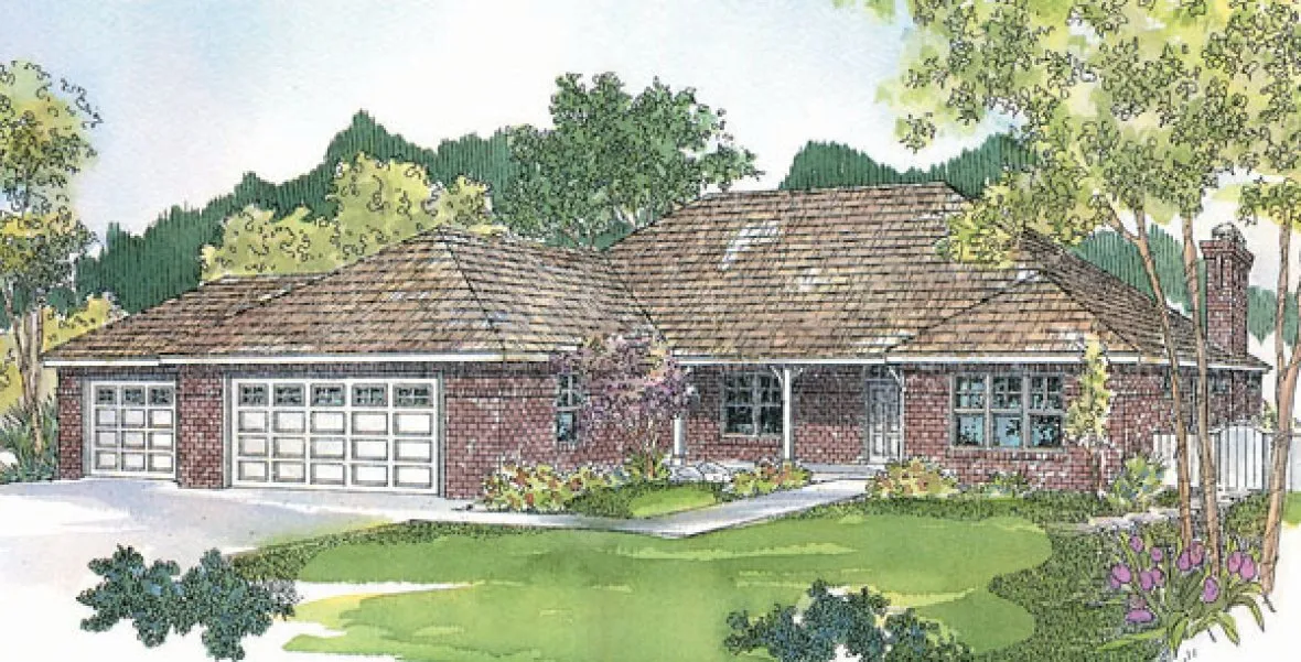Full Rendering for House Plan #345251