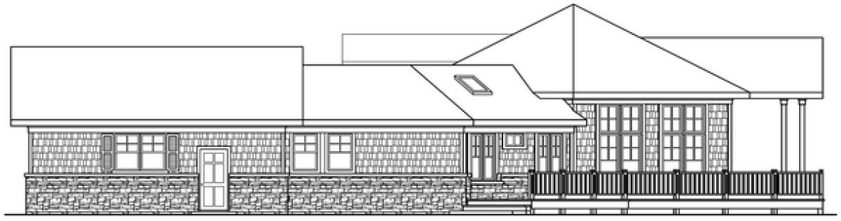 Right Elevation for House Plan #346251