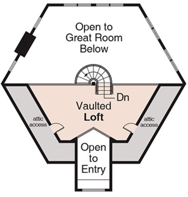 Second Floor Plan for House Plan #346251