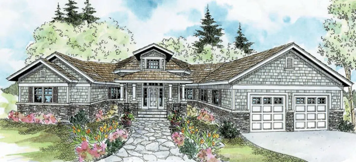 Full Rendering for House Plan #346251