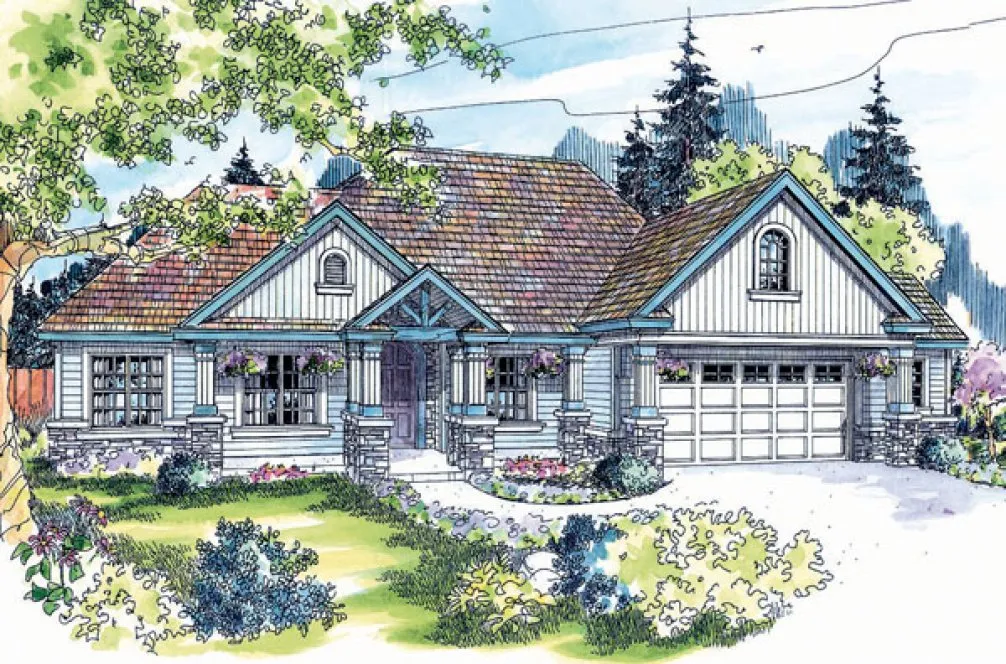 Full Rendering for House Plan #340351