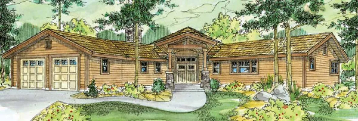 Full Rendering for House Plan #346351