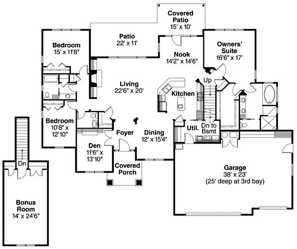 Plan for House Plan #340551