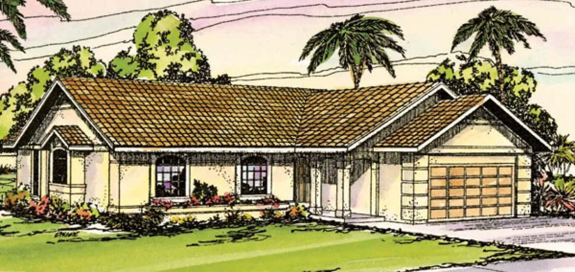 Full Rendering for House Plan #342011
