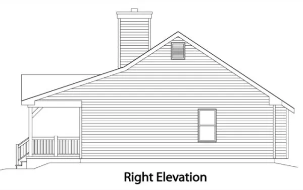 Right Elevation for House Plan #419252