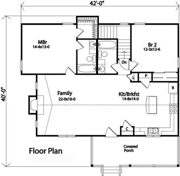 Main Floor Plan for House Plan #419252