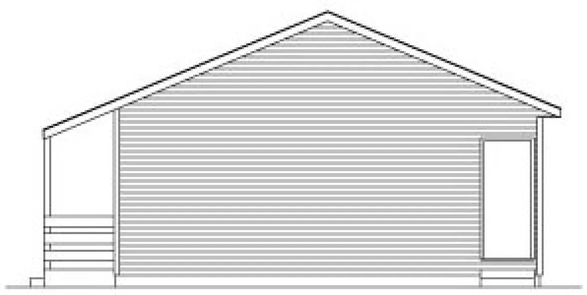 Right Elevation for House Plan #634680