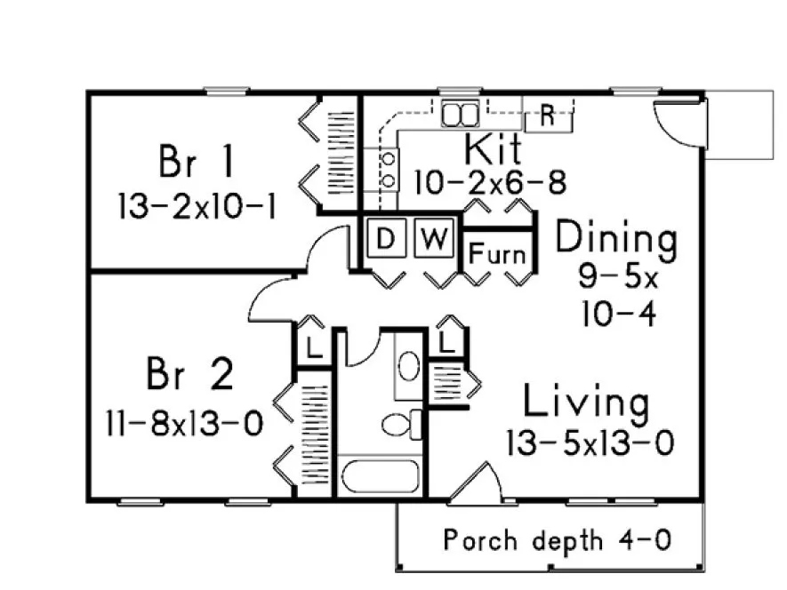 Main Floor Plan for House Plan #634680
