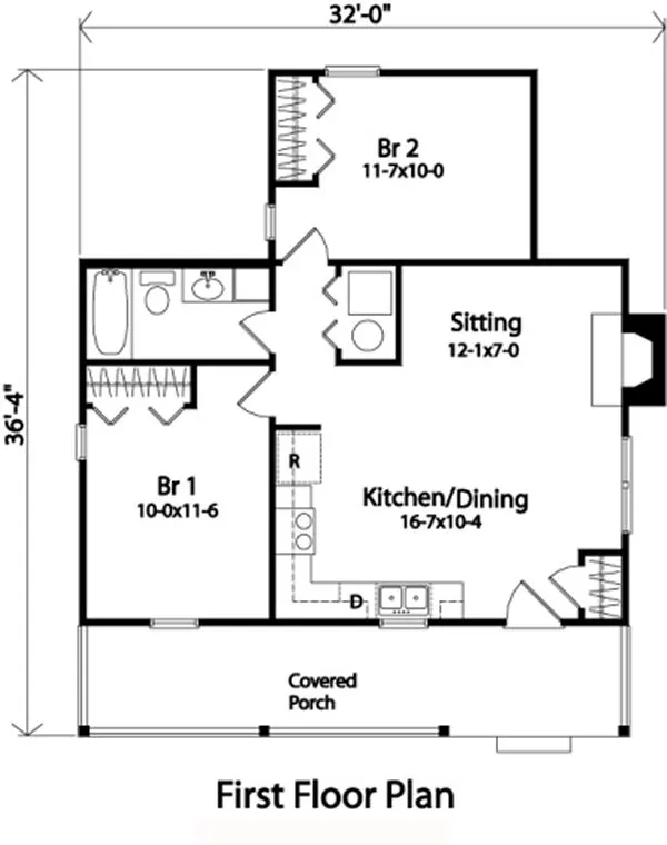 Main Floor Plan for House Plan #410352