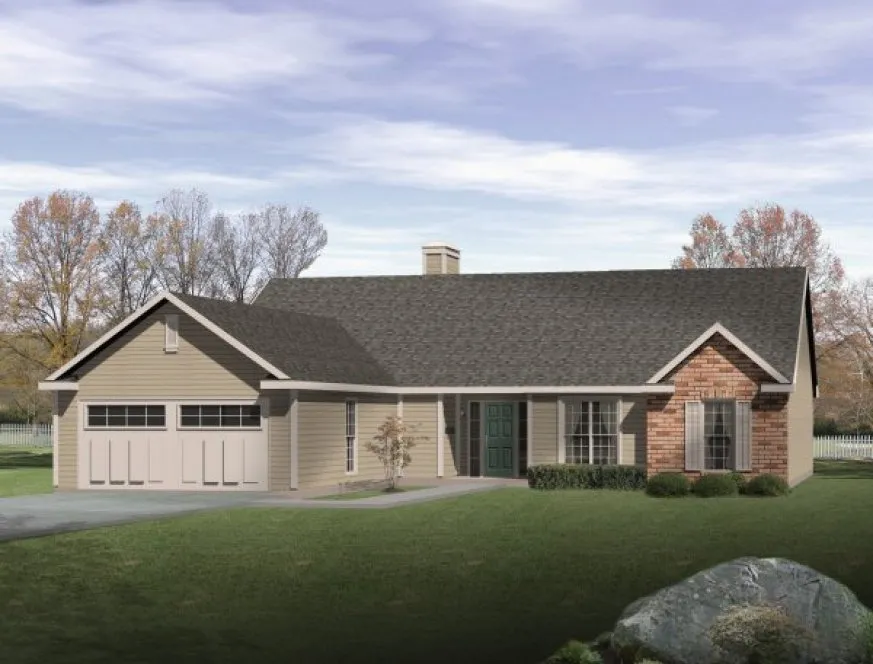 Full Rendering for House Plan #413352