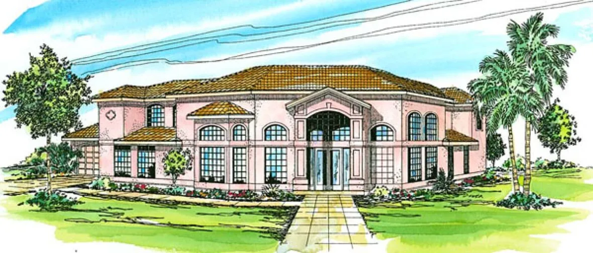 Full Rendering for House Plan #345311