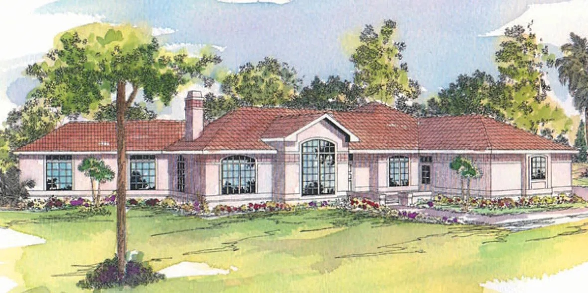 Full Rendering for House Plan #343401