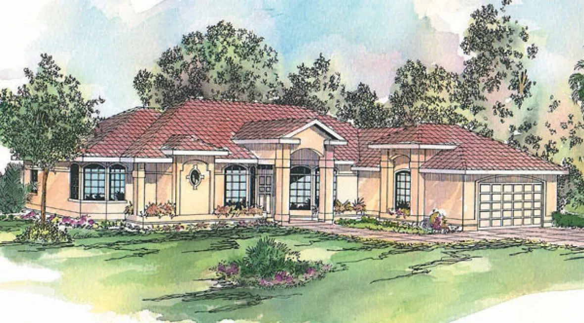 Full Rendering for House Plan #348411