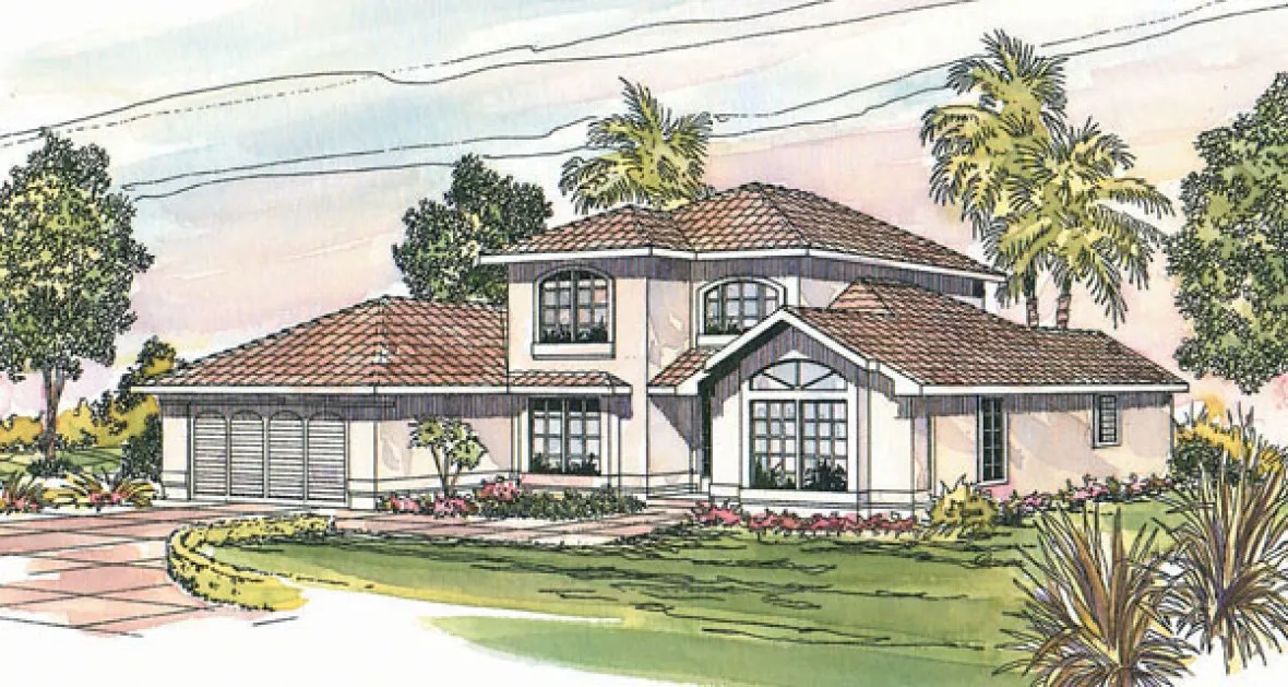 Full Rendering for House Plan #347501