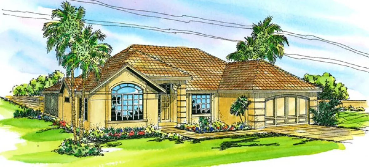 Full Rendering for House Plan #345701