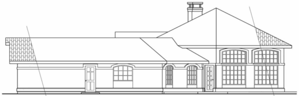 Right Elevation for House Plan #346701
