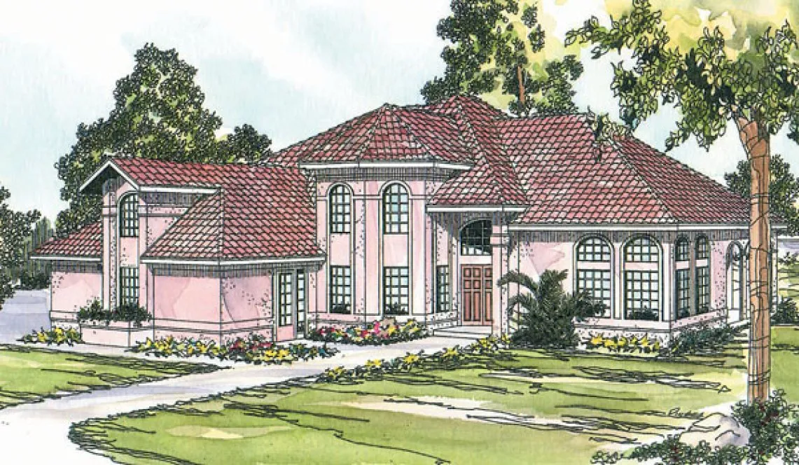 Full Rendering for House Plan #344801