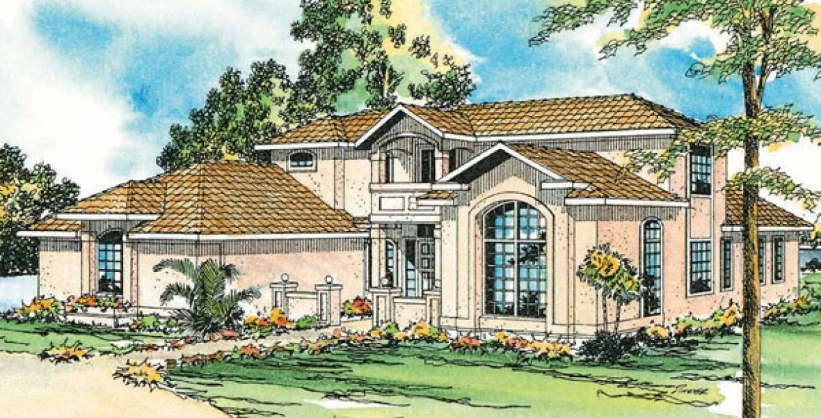 Full Rendering for House Plan #346801