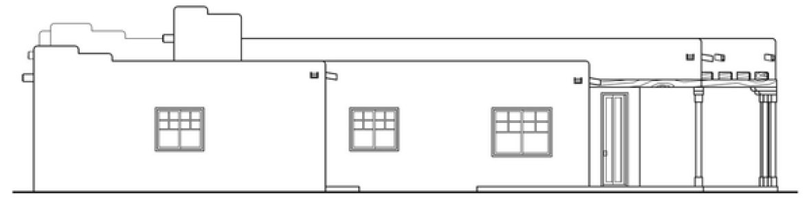 Right Elevation for House Plan #346211