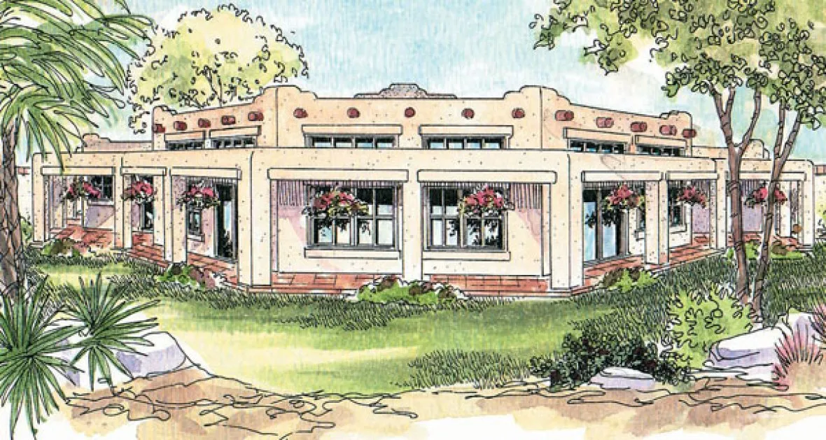 Full Rendering for House Plan #347211