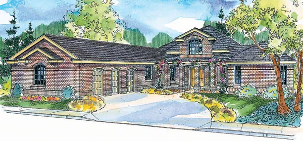 Full Rendering for House Plan #348211