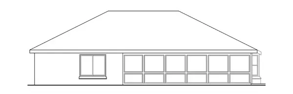 Rear Elevation for House Plan #346312