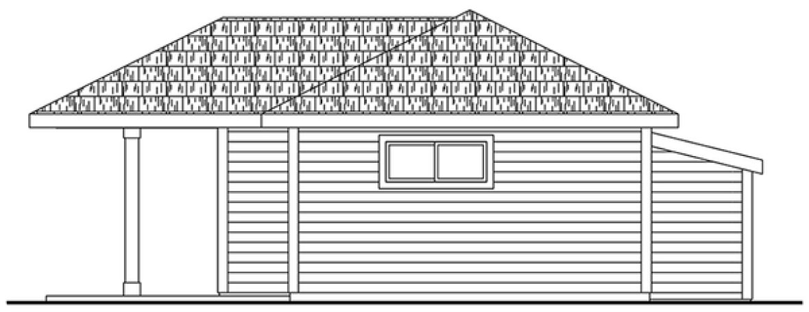 Right Elevation for House Plan #342380